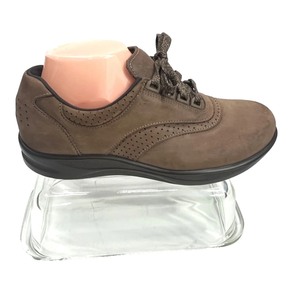 SAS Walk Easy Shoes Size 8 M Brown Nubuck Leather Comfort‎ Made USA New W/O Box